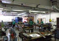 The Training Center has a full sheet metal shop dedicated to education.