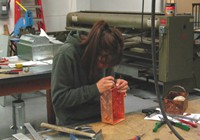 As fourth year students most apprentices get a chance to work with copper.